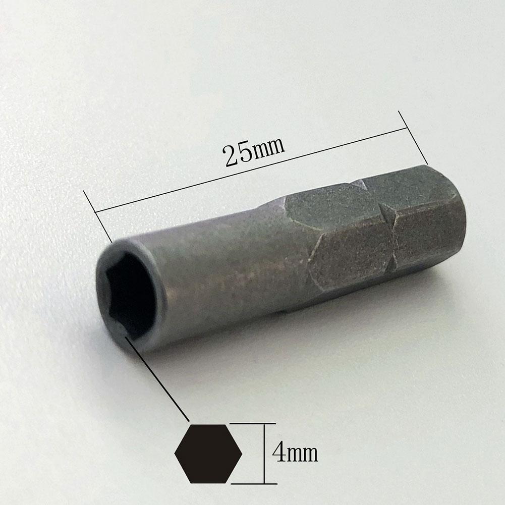 Electric Screwdriver Hex 1/4" 6.35mm Hex Shank To 4mm Socket Driver Bit Adapter For Precision Hex Bits Magnetic Holder Screw Too