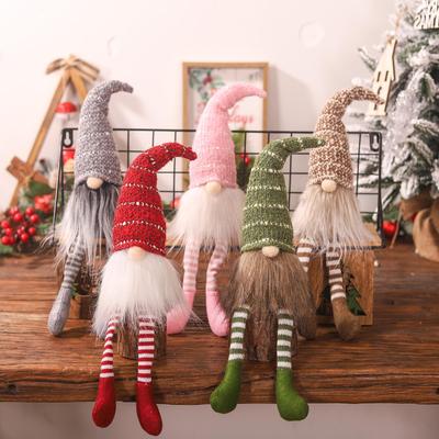 Christmas Gnome Ornament: Long-Legged Faceless Doll Hanging Decoration
