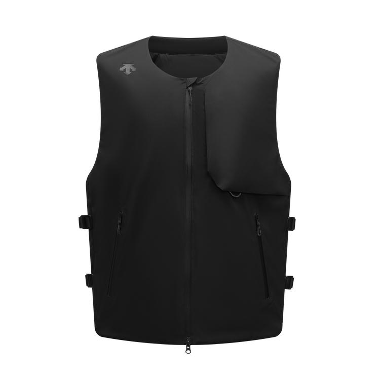 DESCENTE BLEU Vests Men's BK-Black Crew Neck Moderate Other D5131BPD70