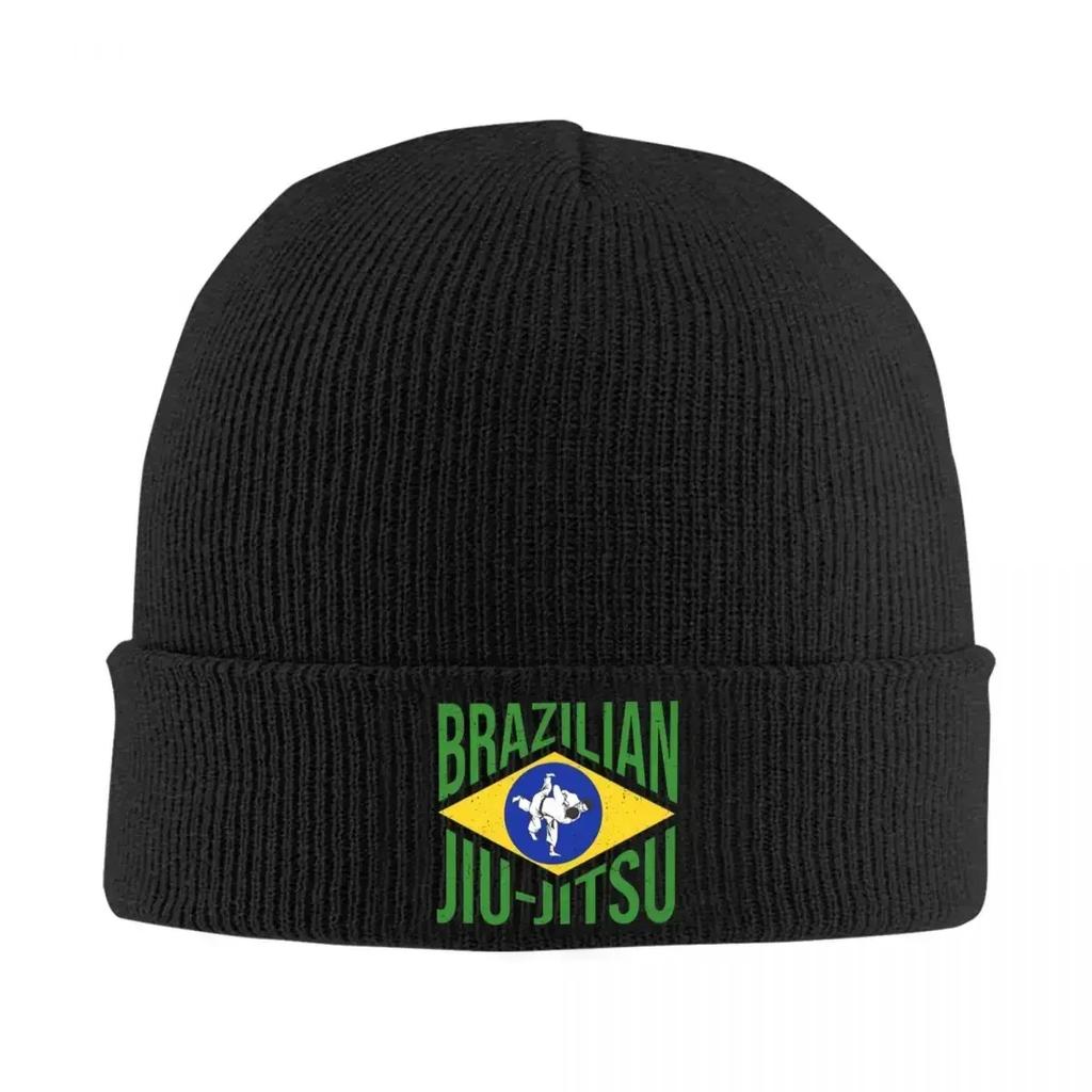 Brazilian Jiu-Jitsu BJJ - Gift For Martial Arts Lovers Warm Knitted Cap Bonnet Hat Autumn Winter Outdoor Beanies Hats Unisex Women