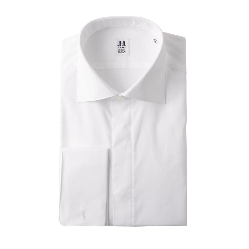 

HITOYOSHI Formal Shirt, Long Sleeve, Size 7, 002 [Wide/White/40 84] Hitoyoshi Men s Dress Shirt, 100% Cotton