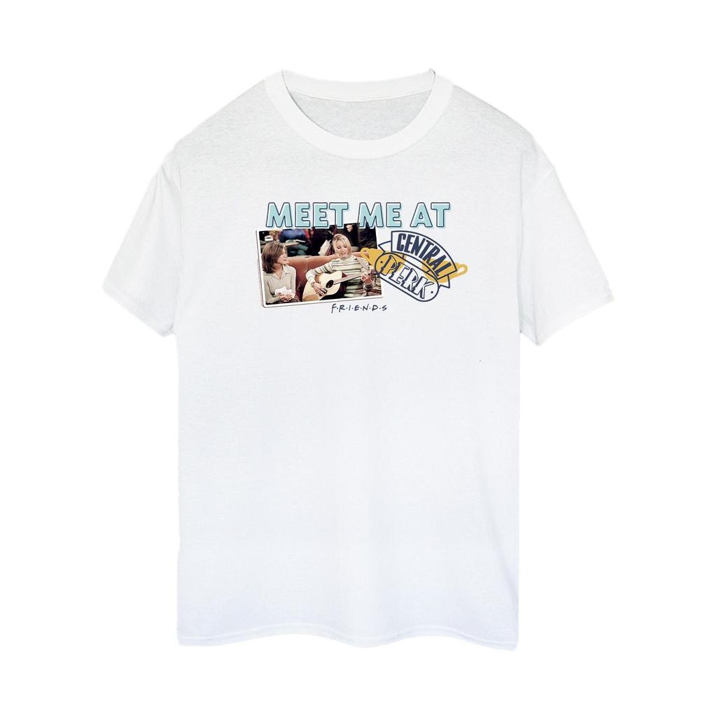 Friends Womens/Ladies Meet Me At Central Perk Cotton Boyfriend T-Shirt