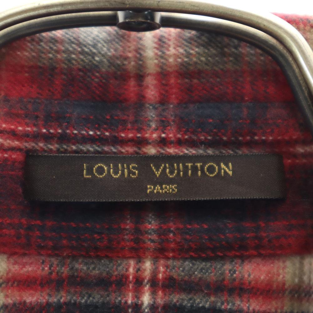 LOUIS VUITTON made in Italy Check Pattern Long sleeve Flannel shirt XS Men's Used