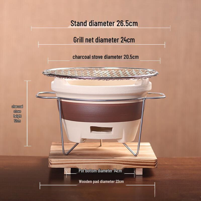GOWKE Ceramic Camping Charcoal Stove