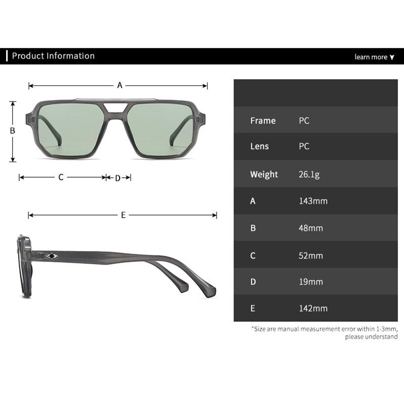 High Quality Retro High End Designer Style Edgy Punk Trendy Oversized Square Shaped Female For Both Male Sun Glasses Top