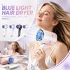 Portable Foldable Hair Dryer with Blue Light Technology High Power Compact Design for Home Dormitory Use Lightweight Travel Hairdryer