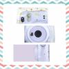 HIYQIN Instax Mini Case, Transparent Cover, Cute Camera Bag with Shoulder Strap, Made of PVC, Perfect Star Design