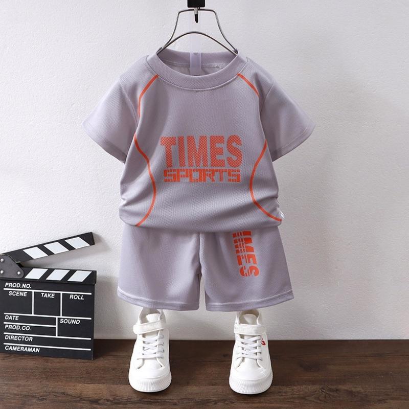 2Pcs/Set Children's Clothing Sets Boys Sports Casual Letter Print Short Sleeve Top + Short Pants Toddler Girls Clothes Baby Outfit Set Summer