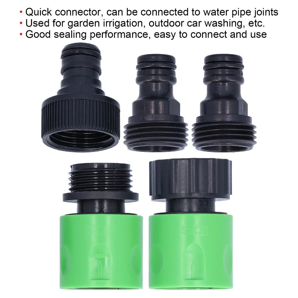 Plastic Quick Connector with Rubber Gaskets Garden Hose Connector  Home Garden Use