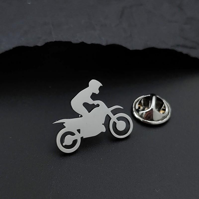 Off Road Motorcycle Brooch Cufflinks Dual-use Personalized Design Adventurer Style Enthusiast Accessories