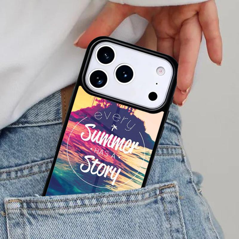 Summer Beach Love Phone Case for iPhone 17ProMax 12 13 14 15 16e 17 Pro Max Plus Air Cover