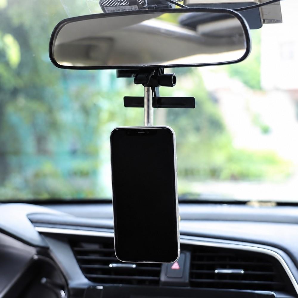 Magnetic Mount Rearview Mirror Phone Holder Multifunction Cell Phone Bracket Car Phone Mount Car