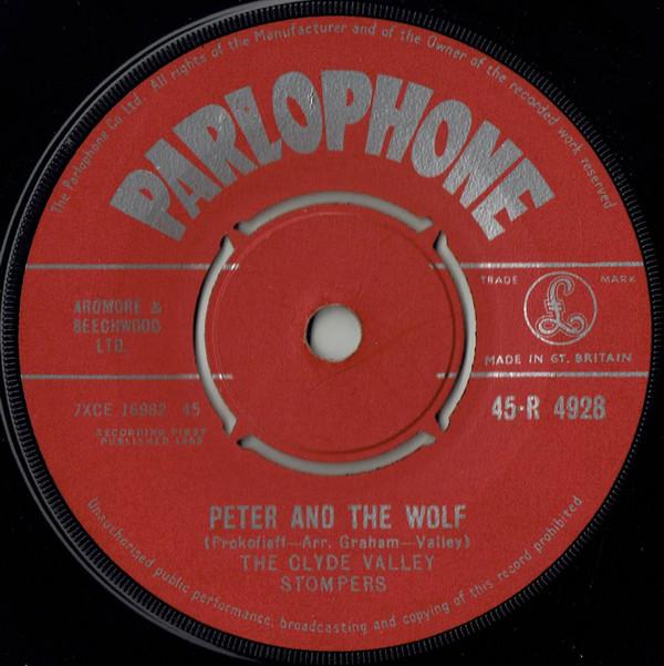 

7inch Record CLYDE VALLEY STOMPERS - Peter And The Wolf 45R4928 Parlophone 1962 UK Jazz Used