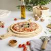 Set à pizza - LIVOO - MES138 - 40 x 30 x 1,5 cm - 1 roulette à pizza - En bois d’hévéa