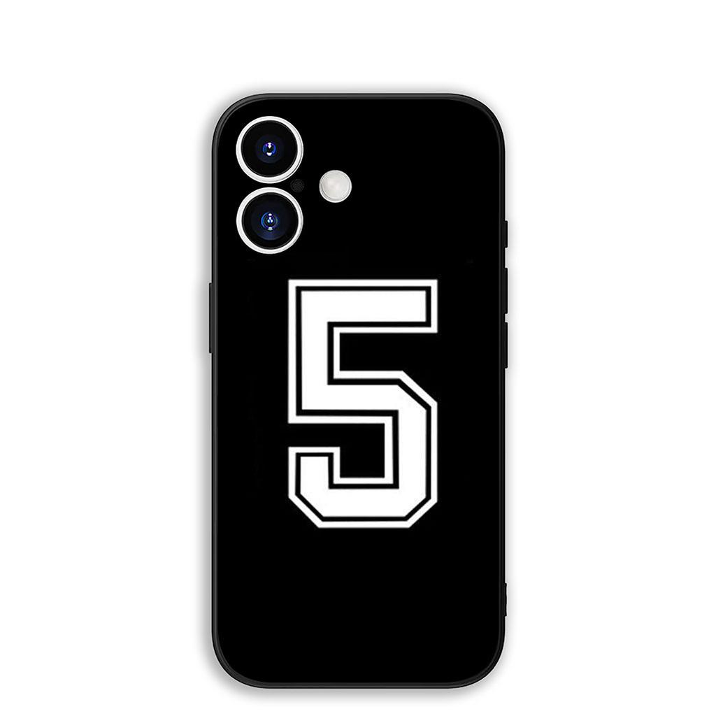 for Apple iPhone 17 16 Plus 13 12 Pro Max Mini X XR Xs ProMax 16E 17+ Air Case Number 30 23 24 10 9 5 Football Basketball Lucky