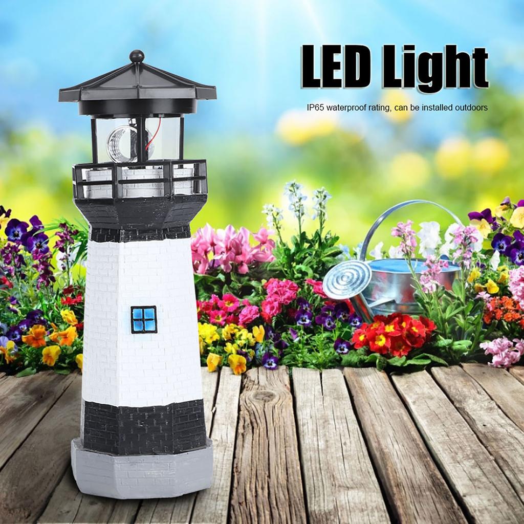 Landscape Light Outdoor Solar Power Rotating LED Light Landscape Lamp Garden Courtyard Decoration White Light Solar Power Light