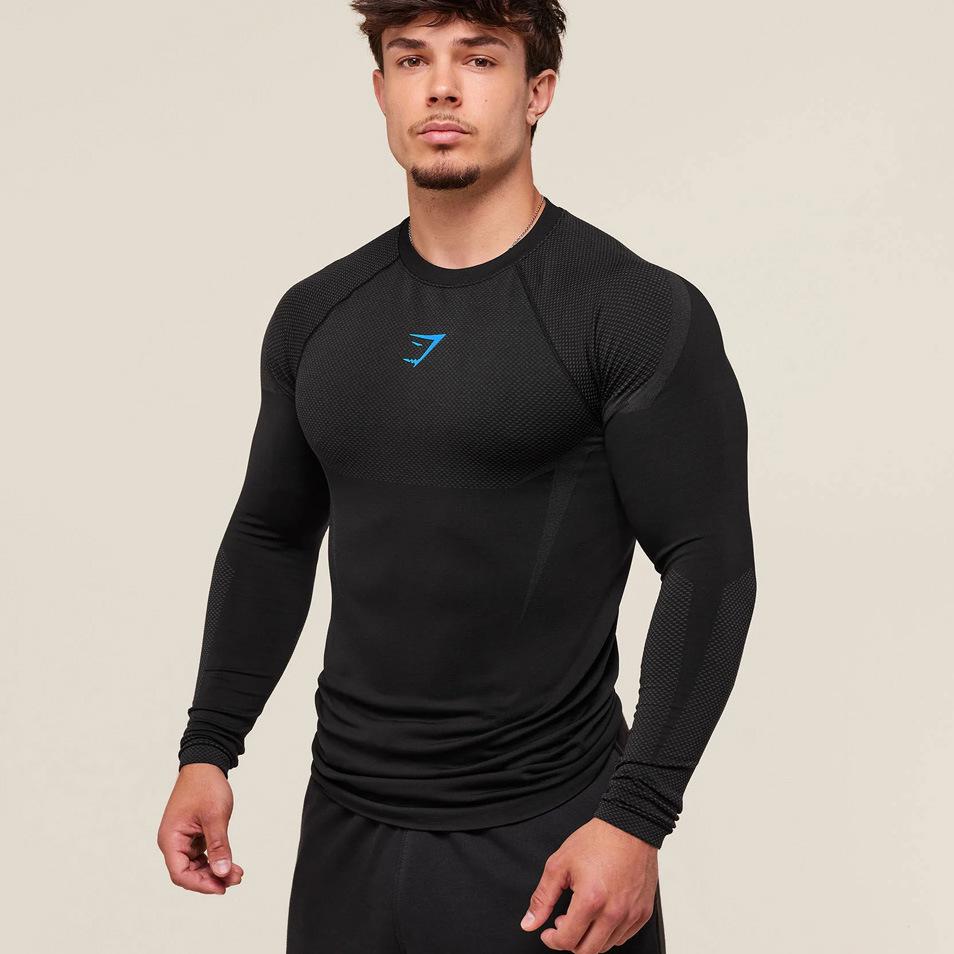 GYMSHARK Breathable Long Sleeve Running Top