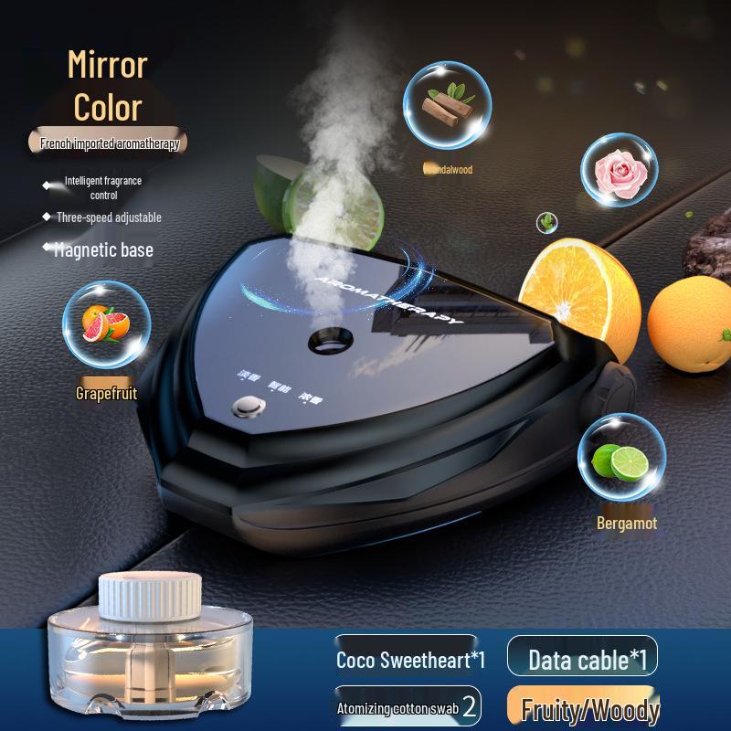 Car Aroma Diffuser & Perfume Atmosphere Light with Parking Number Plate V868S