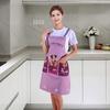 Kitchen Apron Cartoon Dog Pattern Apron Waterproof Oil-Resistant Polyester Sleeveless Apron for Home Restaurant Cafe House Cleaning