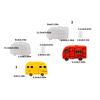 Versatile Buses Candle Holder Mold Detailed Silicone Bus Candle Stand Mold for Handcraft Lovers and DIY Enthusiasts
