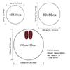  Disney Horse Ethnic Style Circular Floor Mat Living Room Sofa Bedroom Rug Light Luxury Anti Slip Carpet Home Decoration