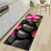 1Pcs Lotus Pattern Floor Mat Modern Kitchen Polyester Rug Non-Slip Colorful Indoor Carpet, For Home Bathroom Bedroom Living Room Decor