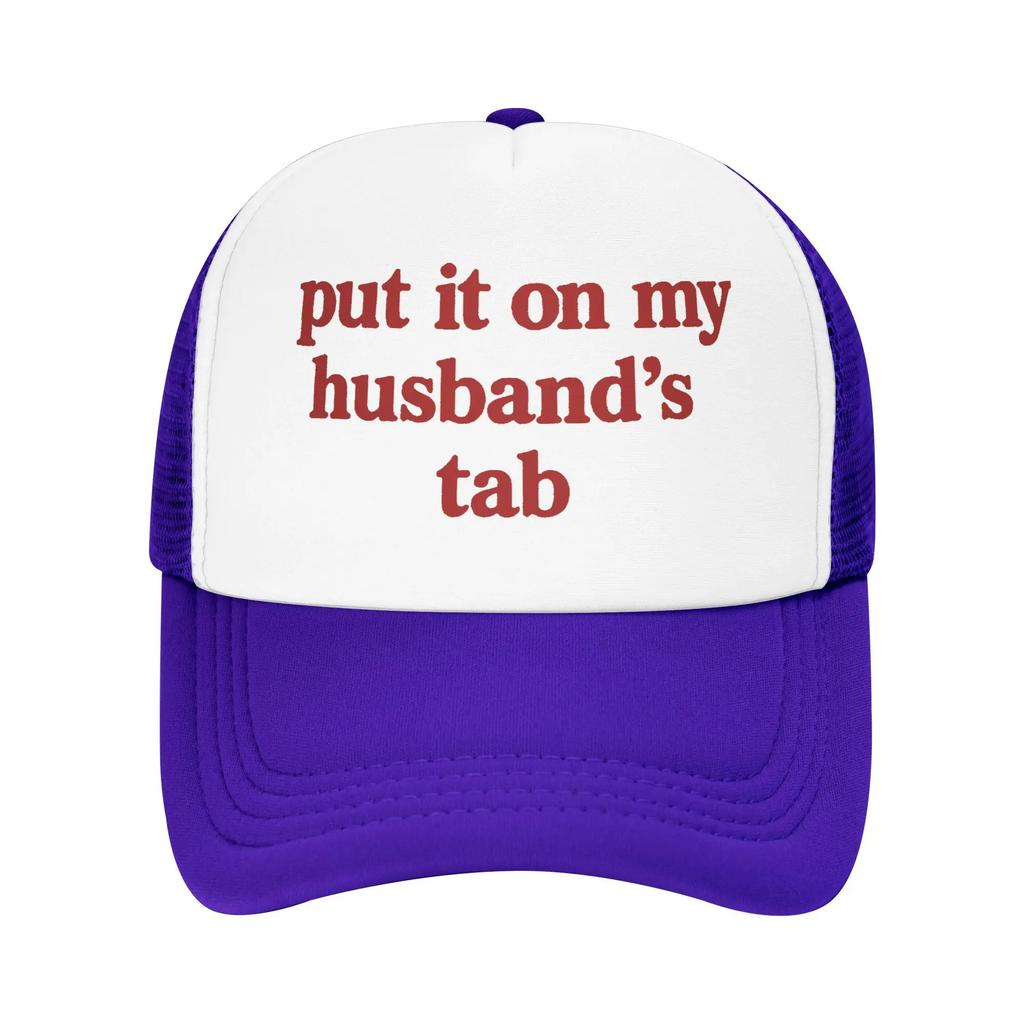 My Husband Letter Red Casual Sun Hats For Unisex Men Summer  Kpop Rock Baseball Cap Street Style High Quality Trucker Hat