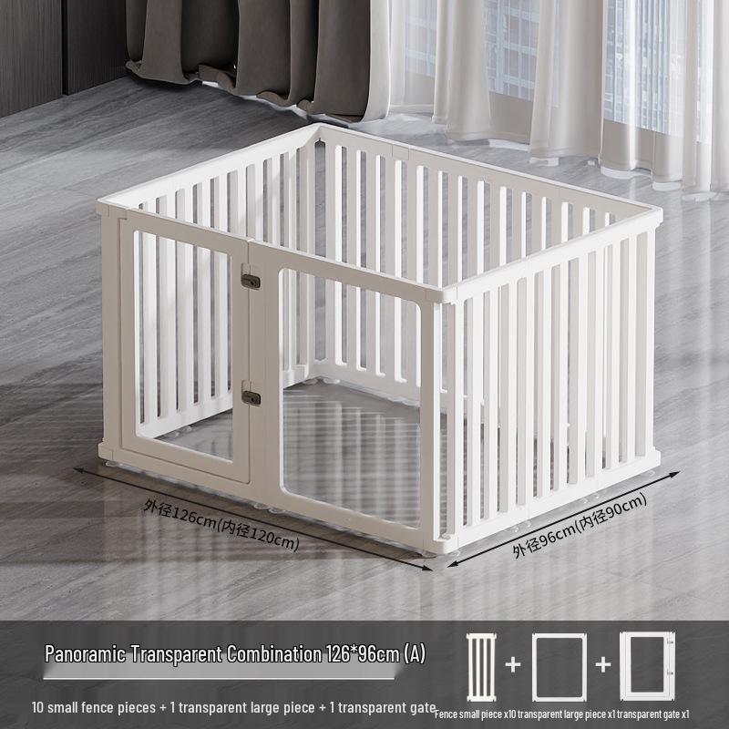75cm Tall Transparent Acrylic Dog Fence - Indoor Pet Barrier & Modular Cage