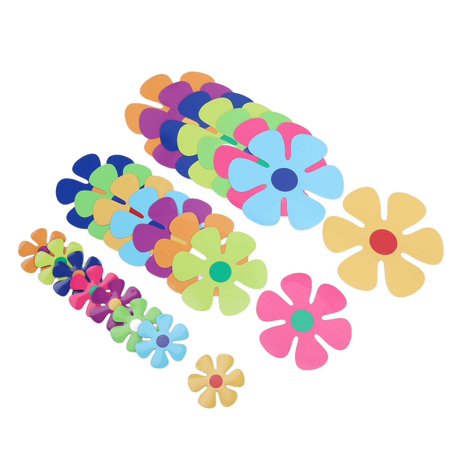 

24PCS Flower Cutout Magnets Cute Colorful Magnet Decals for Refrigerator Whiteboard Car Door CT551 (8 Large + 8 Medium