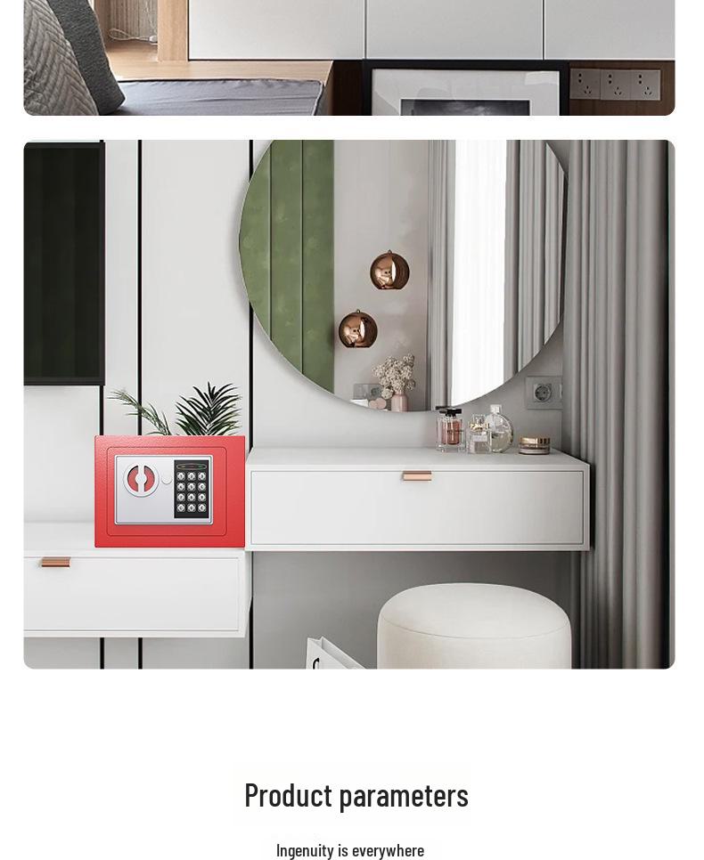 Cofre Eletrônico de Senha Montado na Parede - Caixa de Depósito Seguro para Crianças e Adultos, Presente de Aniversário Ideal