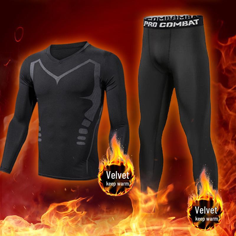 Men's High Elasticity Winter Running Base Layer Suit