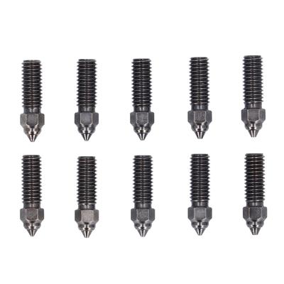 10 Adet Ekstrüder Nozül Kiti 0.2 0.4 0.6 0.8 1mm Sertleştirilmiş Çelik 3D Yazıcı Nozül Kiti K1 K1 Maximum için