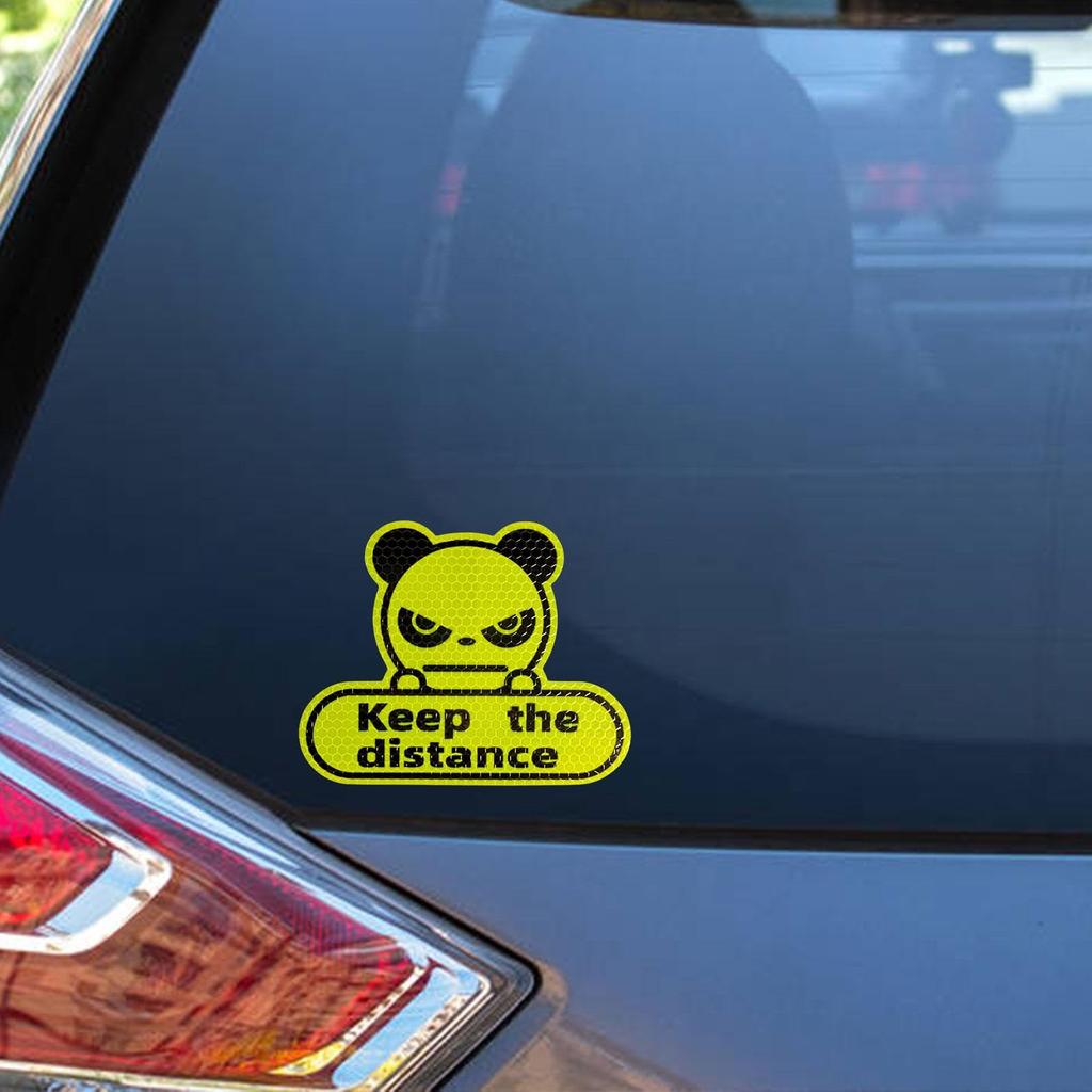 Generic Reflective Car Decal | Distance Retention Adhesive, High Visibility Car Decal, Self Adhesive Car Sticker for Cars, Motorcycles, Trucks