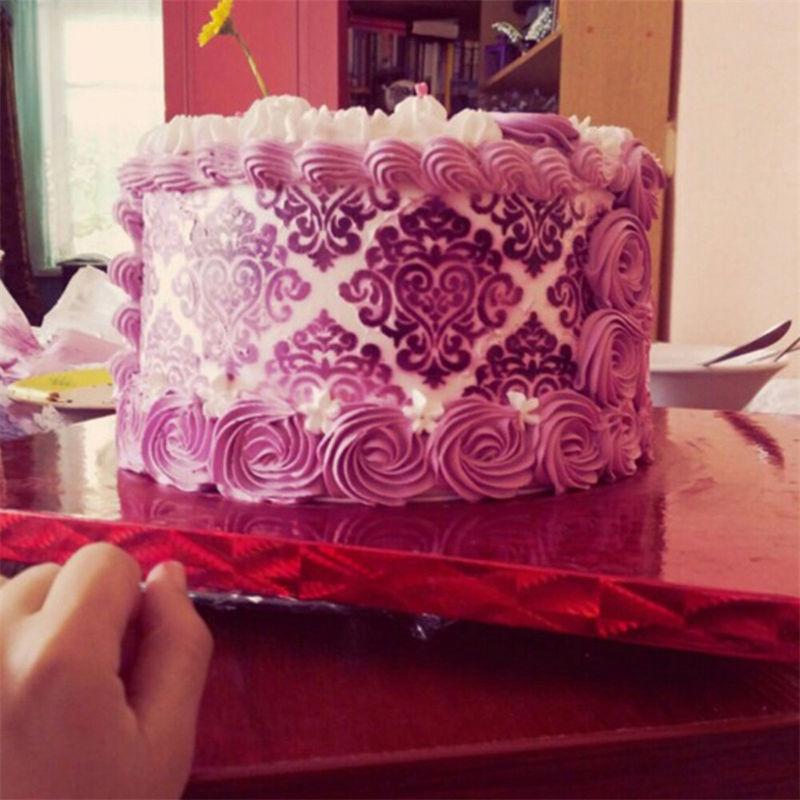 3tlg./Set Blume Kunststoff Schablone Fondant Kuchen Dekorationswerkzeuge Bordüre Spitze Form Backform GZW