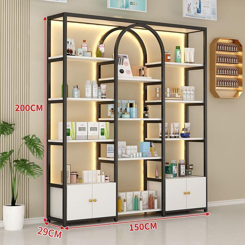 Floor-Standing Multi-Layer Nail Polish and Beauty Salon Display Rack