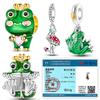 Real Fashionable Copper Charms Frog Beads Pendant Jewellery Fit Genuine Arm Bracelet Necklace For Women Diy Present