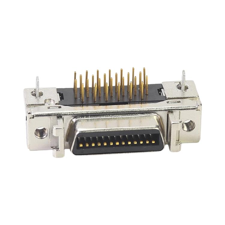 Robuster SCSI-Buchsen-Board-Steckverbinder Metallkontakte 14pol 20pol 26pol 36pol 50pol Lötplatine Halter