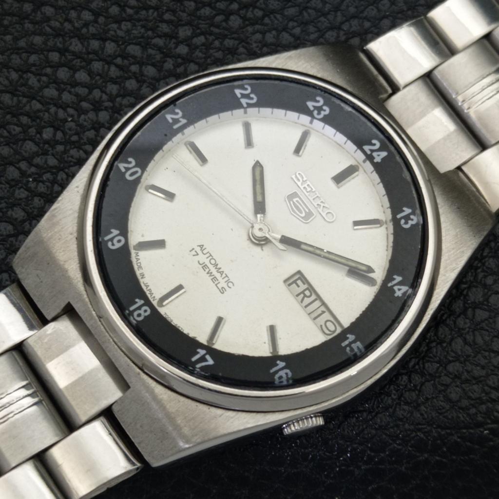 GENUINE VINTAGE SEIKO 5 JAPAN AUTOMATIC 7009A MENS ORIGINAL DIAL WATCH a702123-5 R208-a702123