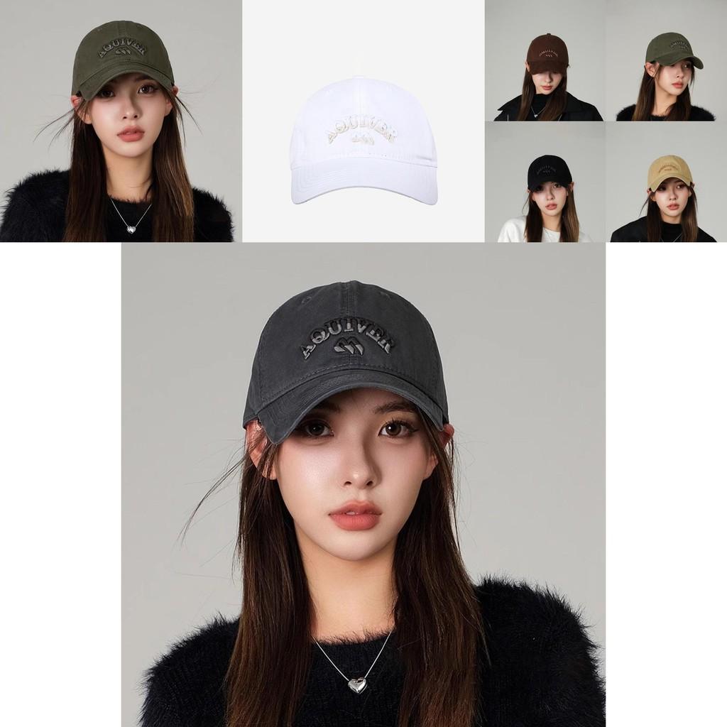 Korean Designer Unisex Baseball Cap Fashionable Cotton Soft Brim Hat For Sun Protection