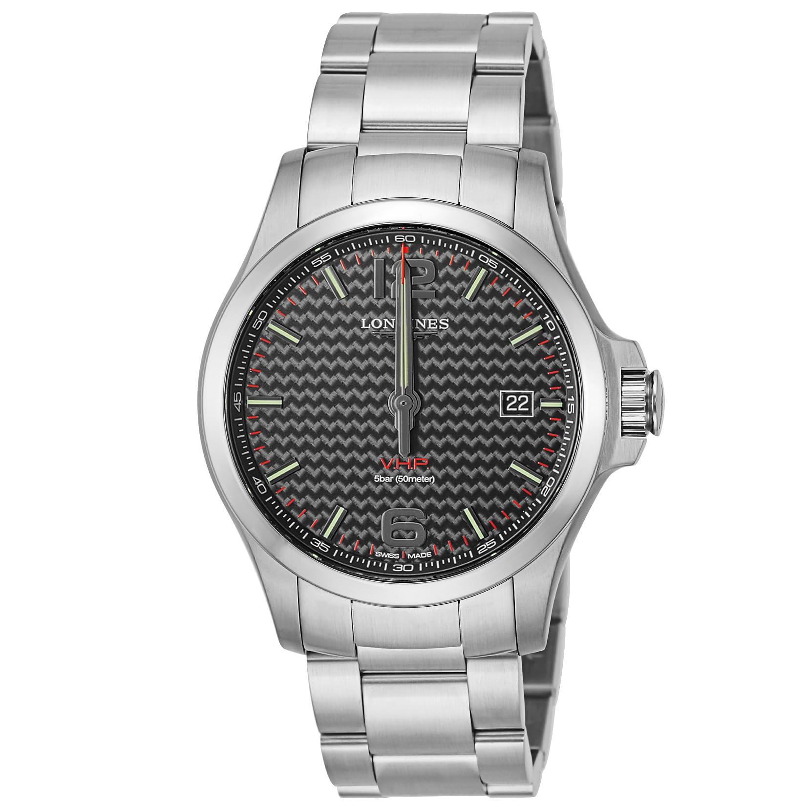 

Watch CONQUEST Conquest Quartz 5 ATM Water Resistant Sapphire Glass Black Dial Stainless Steel Silver [Longines] Men s V.H.P V.H.P L3.726.4.66.6 чорний