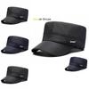 Fashionable Outdoor Sun Hat With Solid Color And Letter Print Design For Spring And Autumn Activities