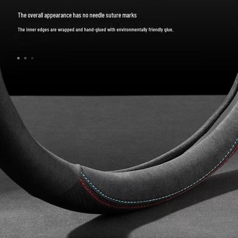 Compatible Winter Suede Steering Wheel Cover for Mercedes C260L, E300L, GLC300L, GLB200