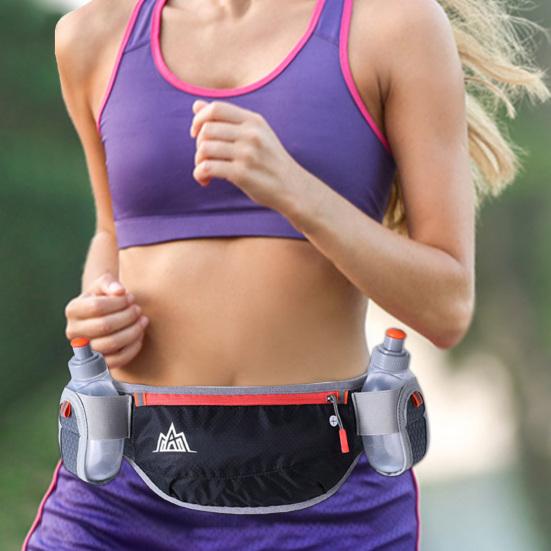 

Сумка на пояс для бега, многофункциональная, для активного отдыха, портативная, прочная, на молнии, спортивная, водонепроницаемая, светоотражающая розы красного