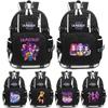 Cartoon K-Pop Demon Hunters Backpack Large Capacity Bookbag Laptop Unisex Student Boy Girl School Bag Large Capacity Travel Outdoor Bag