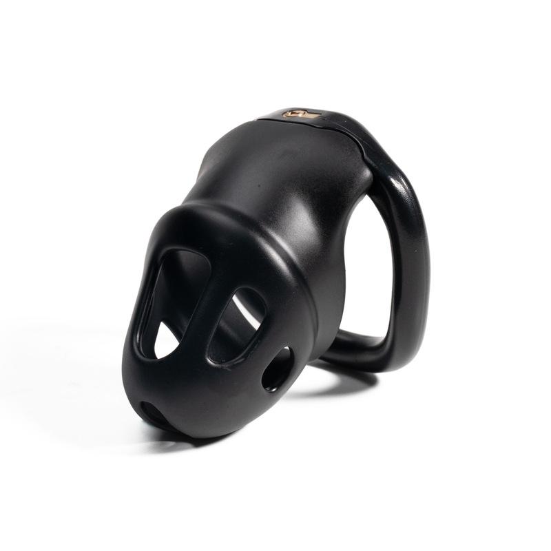 Sex Toys Men Resin Male Chastity Cage Anti Removal Imprisonment Penis Chastity Lock with 4 Ring Bondage To Prevent Cheating 18+