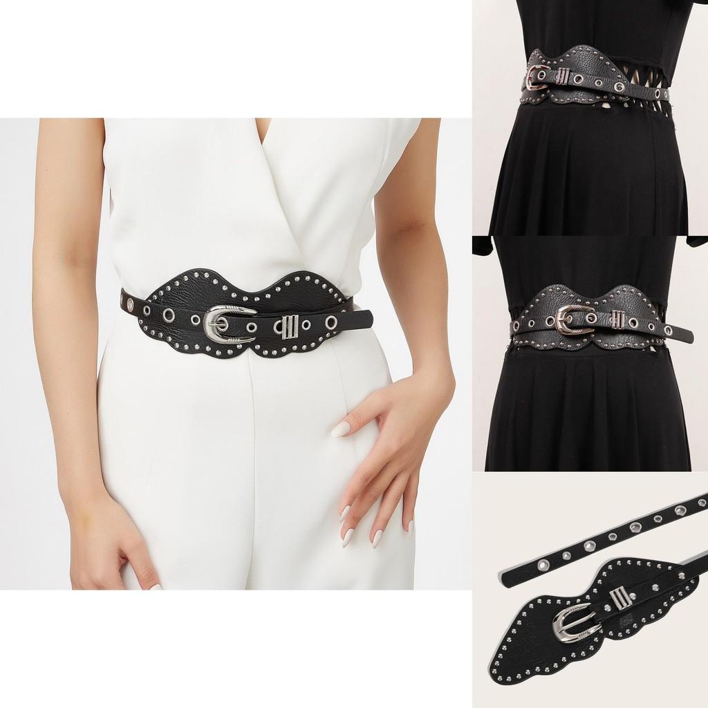 Inspired Faux Leather Belt With Metal Pin Buckle For Daily Streetwear Style