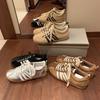 Su Yinyin Has the Same 2025 New Maillard Lace-up Sports and Leisure German Training Shoes, Women's Board Shoes Are Versatile