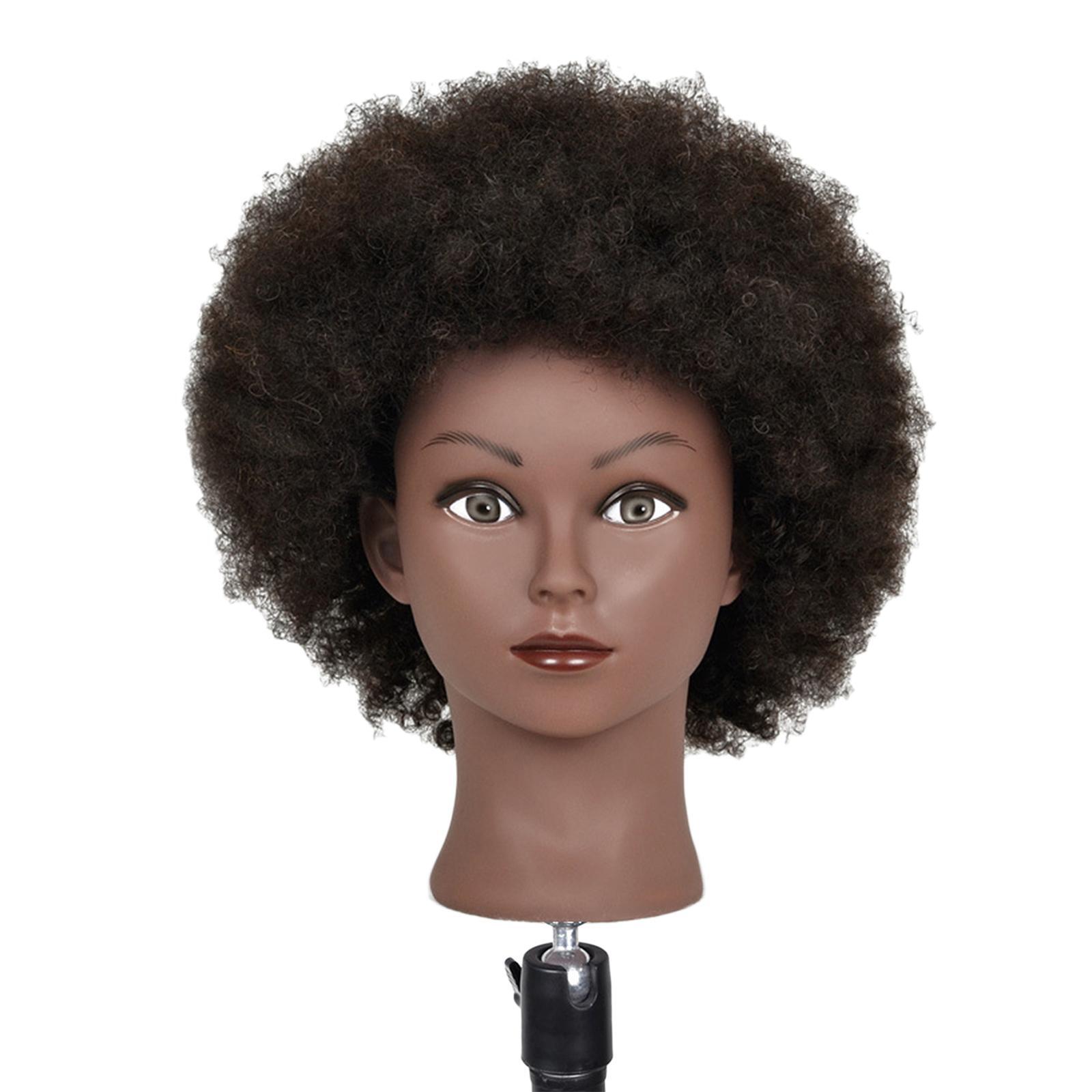 

Зачіска для тренування голови ляльки Манекен Затискач 14 дюймів чорна шкіра