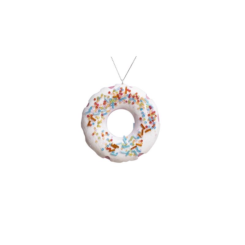 Resin Donut & Snowflake Christmas Tree Ornaments: Cute Macaron Holiday Charms