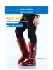 Men's Tan Quick-Dry High-Top Rain Boots - Waterproof, Non-Slip, No-Mesh Rubber Shoes